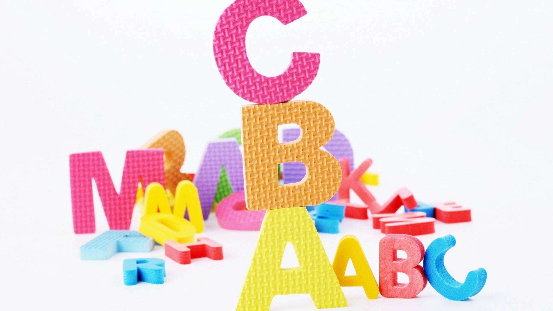 Stacked Rubber Alphabets