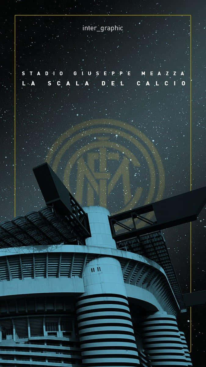 Stadio Giuseppe Meazza Nighttime Poster Background