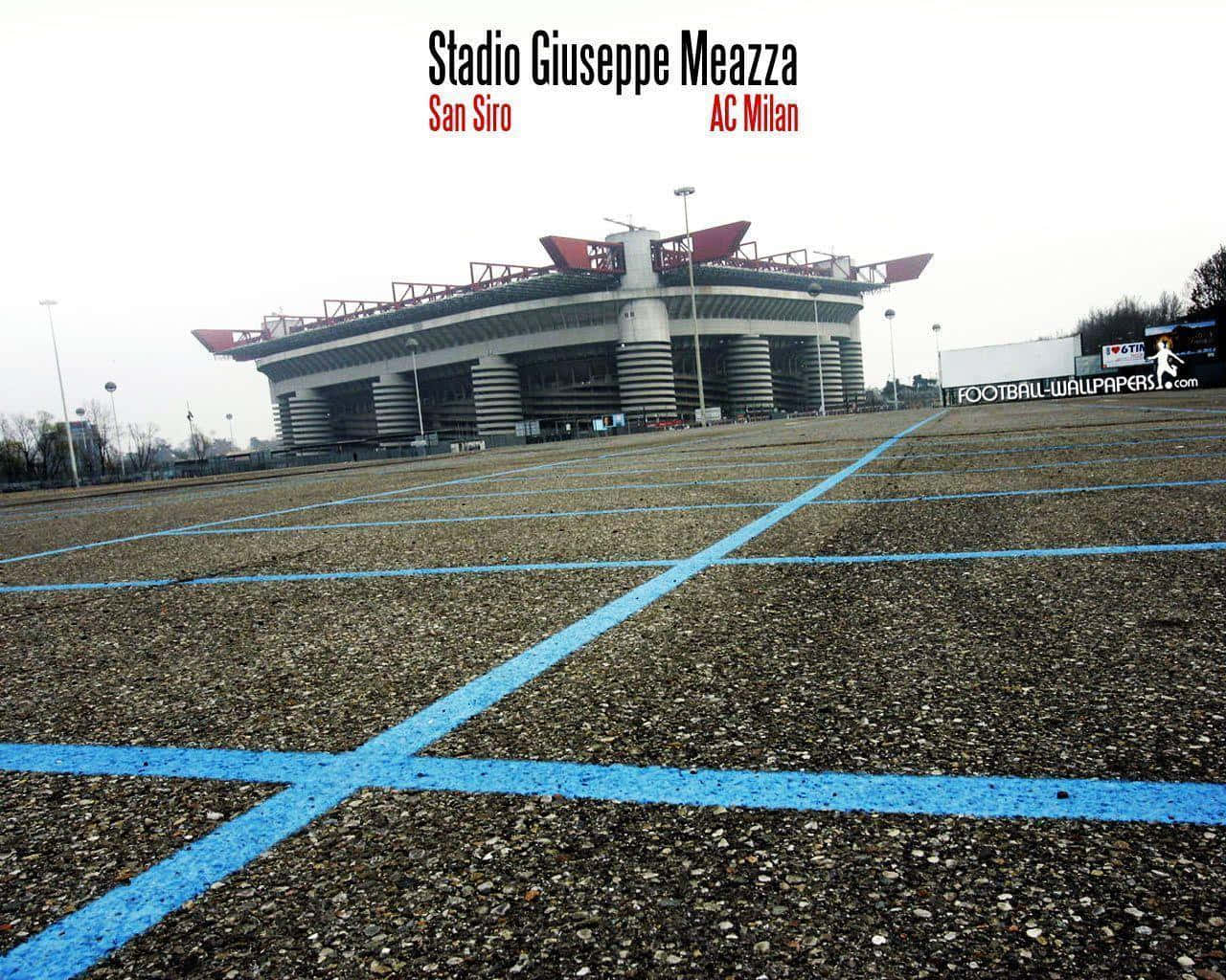 Stadio Giuseppe Meazza San Siro Exterior View Background