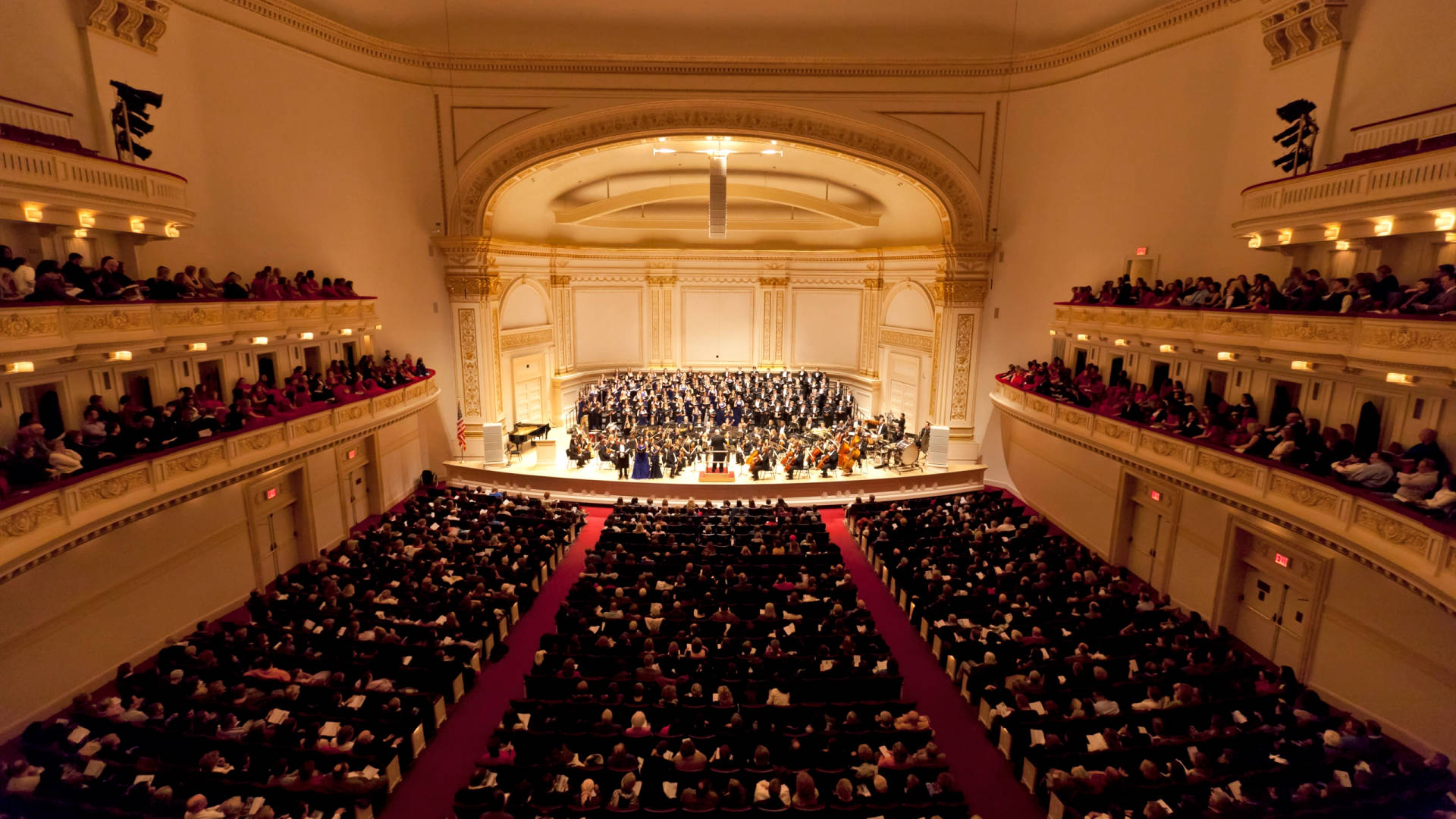 Stage Performance Carnegie Hall Background