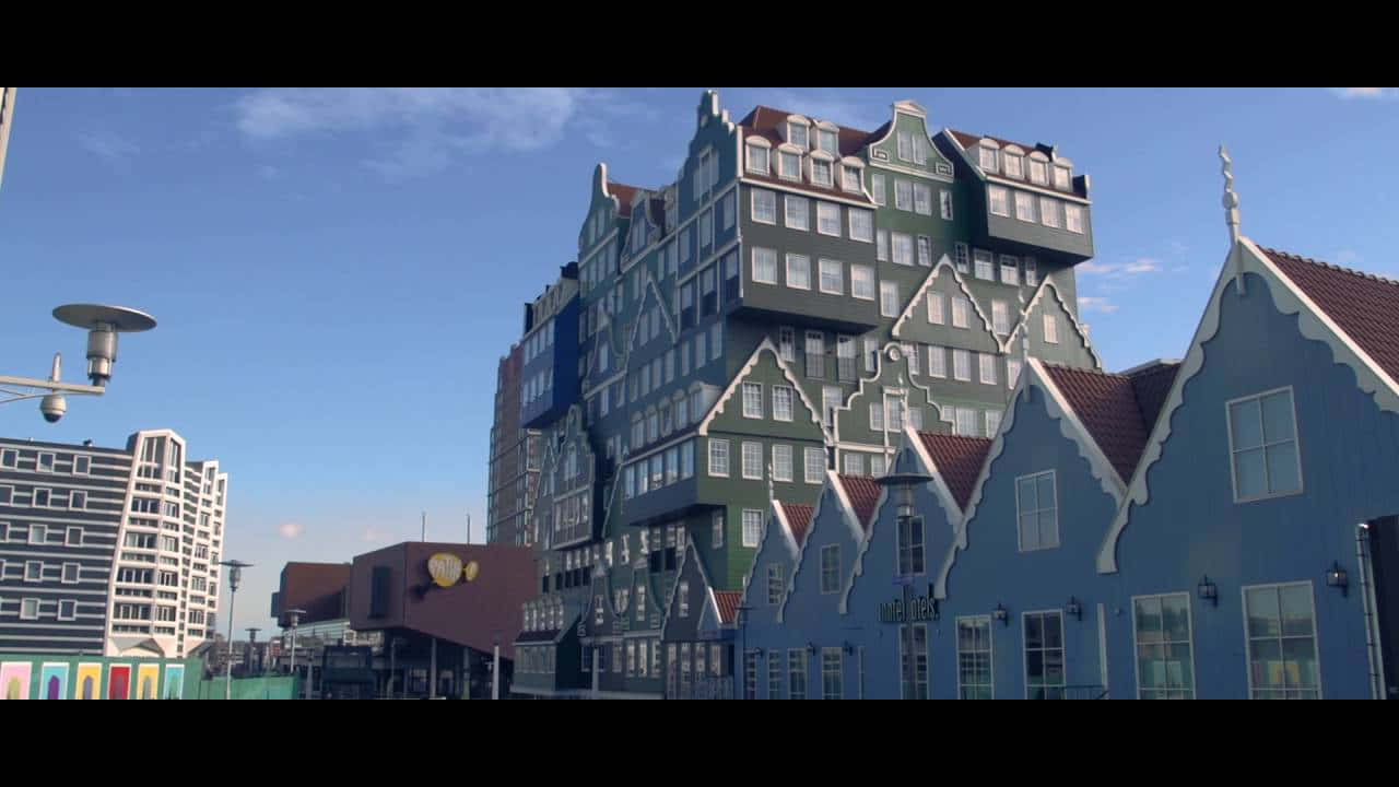 Staggering Dutch Architecture At Inntel Hotel Zaandam Background