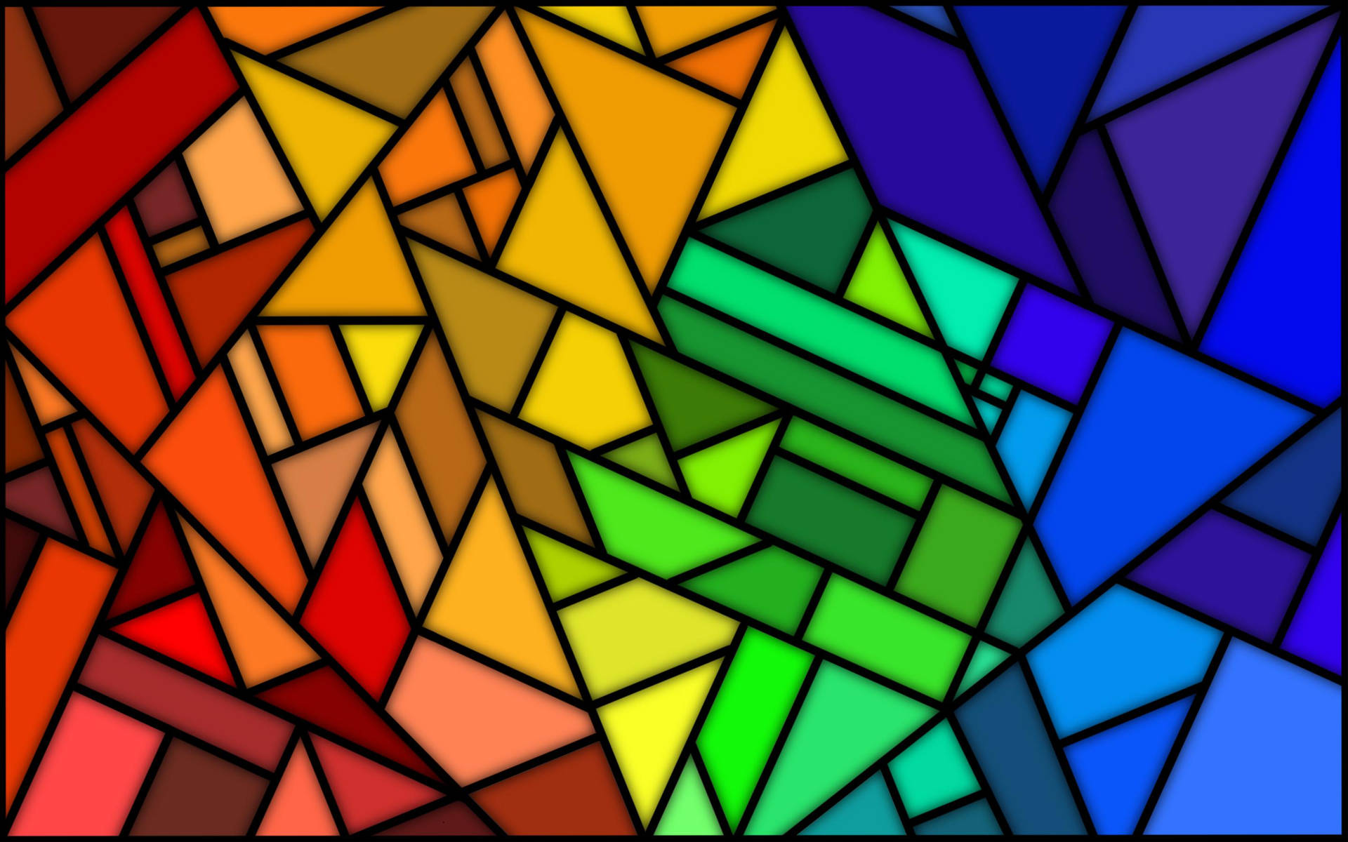 Stained Glass Polygonal Mosaic