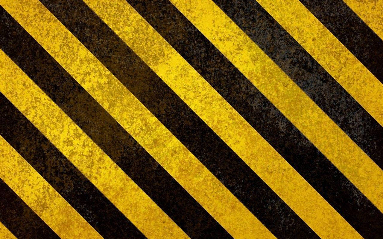 Stained Hazard Stripes For Construction