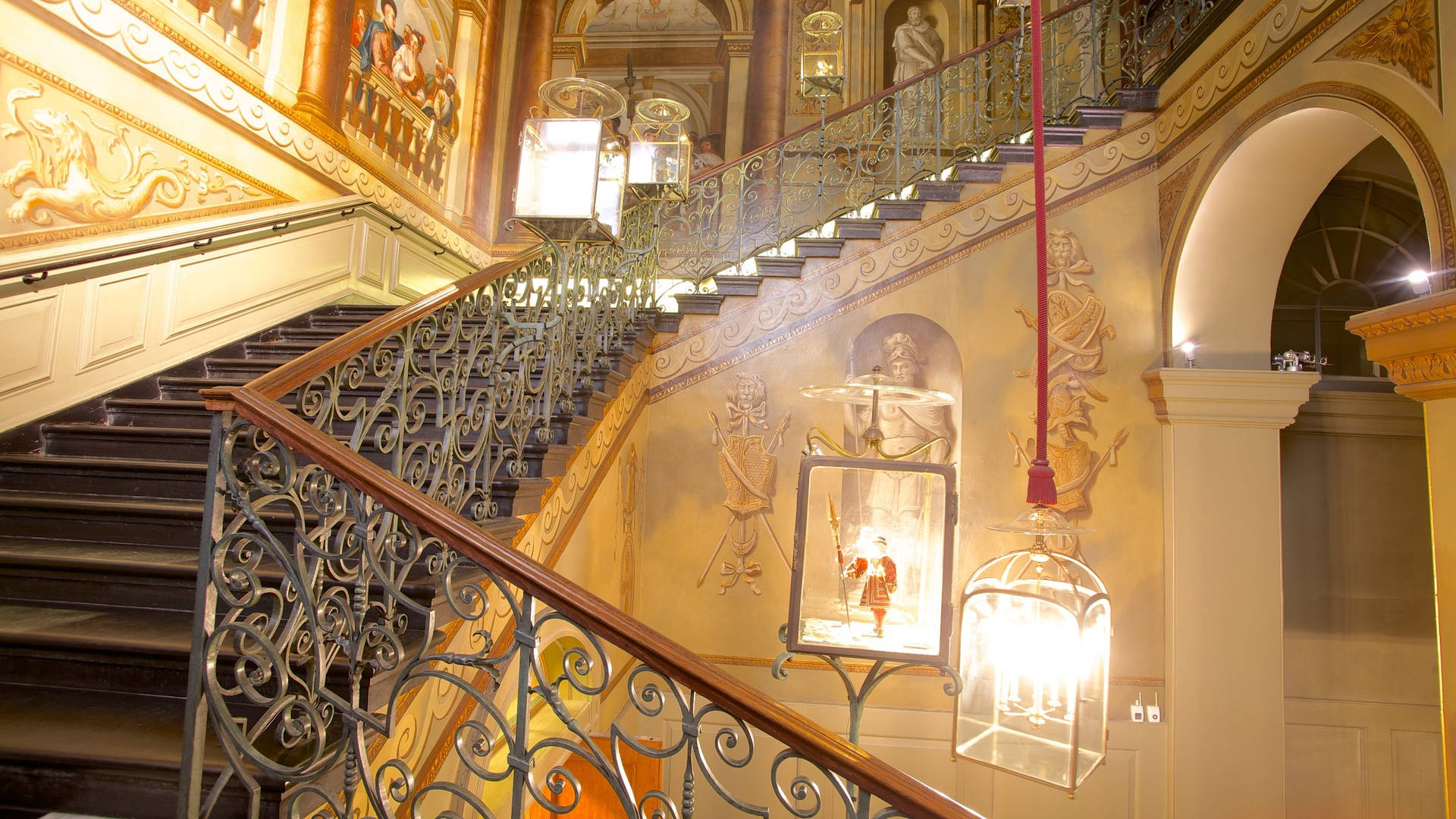 Staircase Inside The Kensington Palace Background