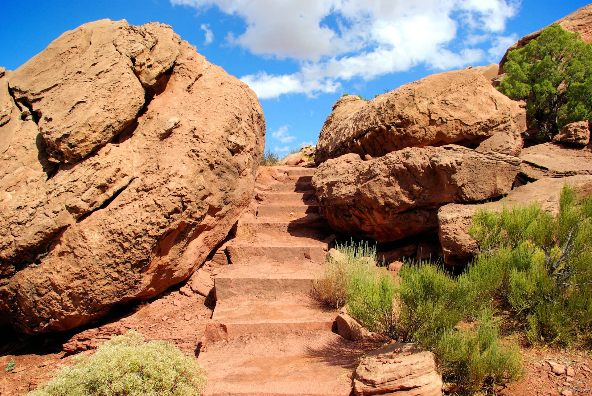 Stairs In Canyonlands National Park Background