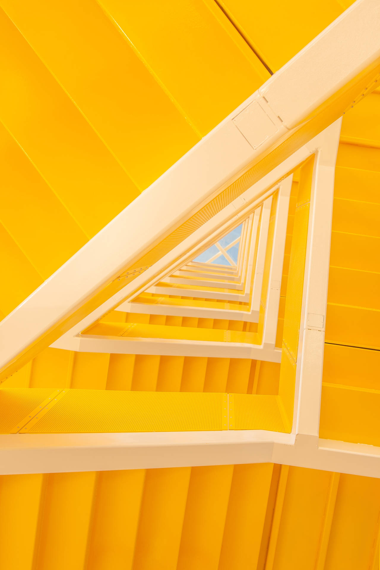 Stairs Yellow Hd Iphone Background