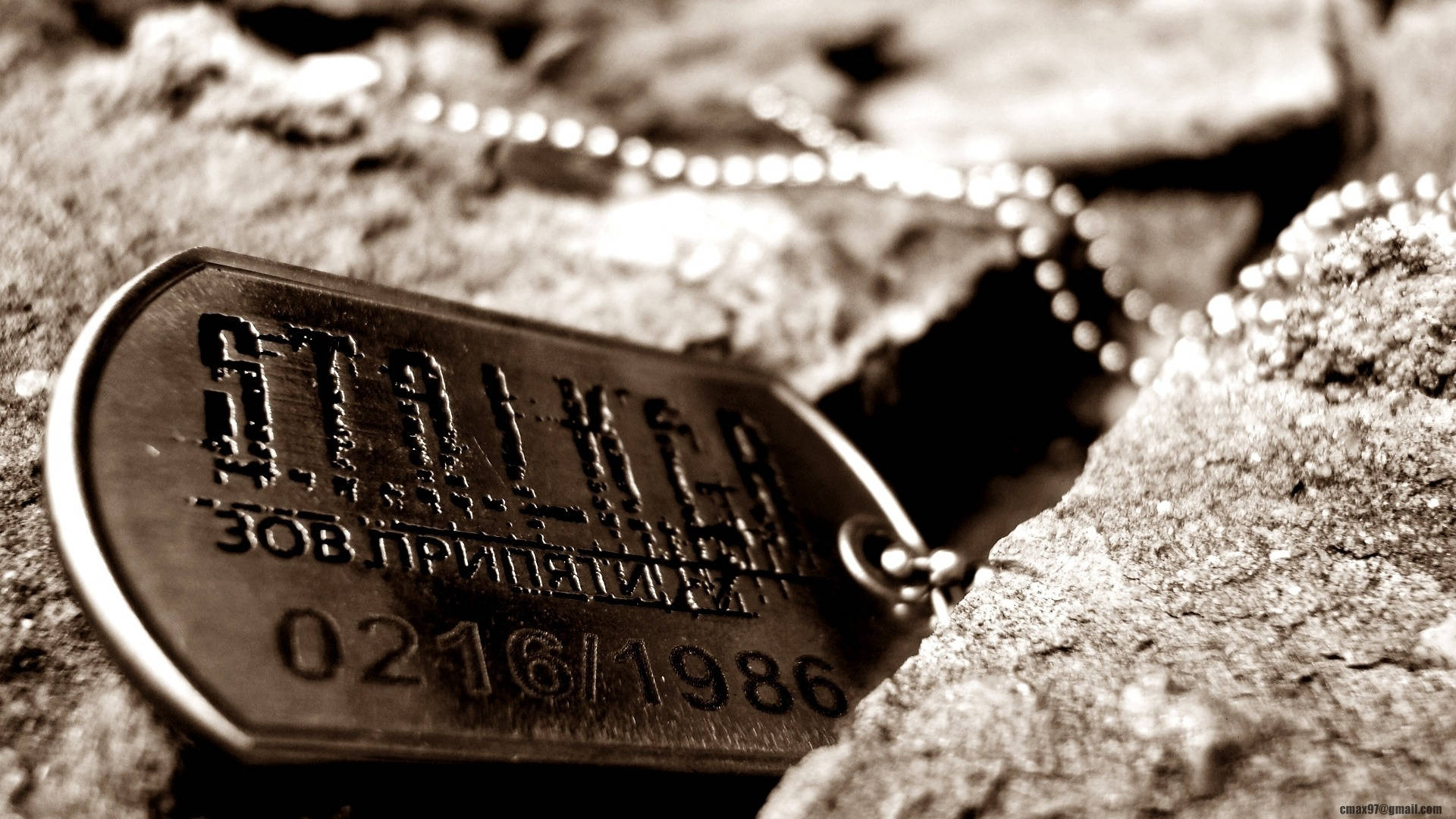 Stalker Military Dog Tag Background