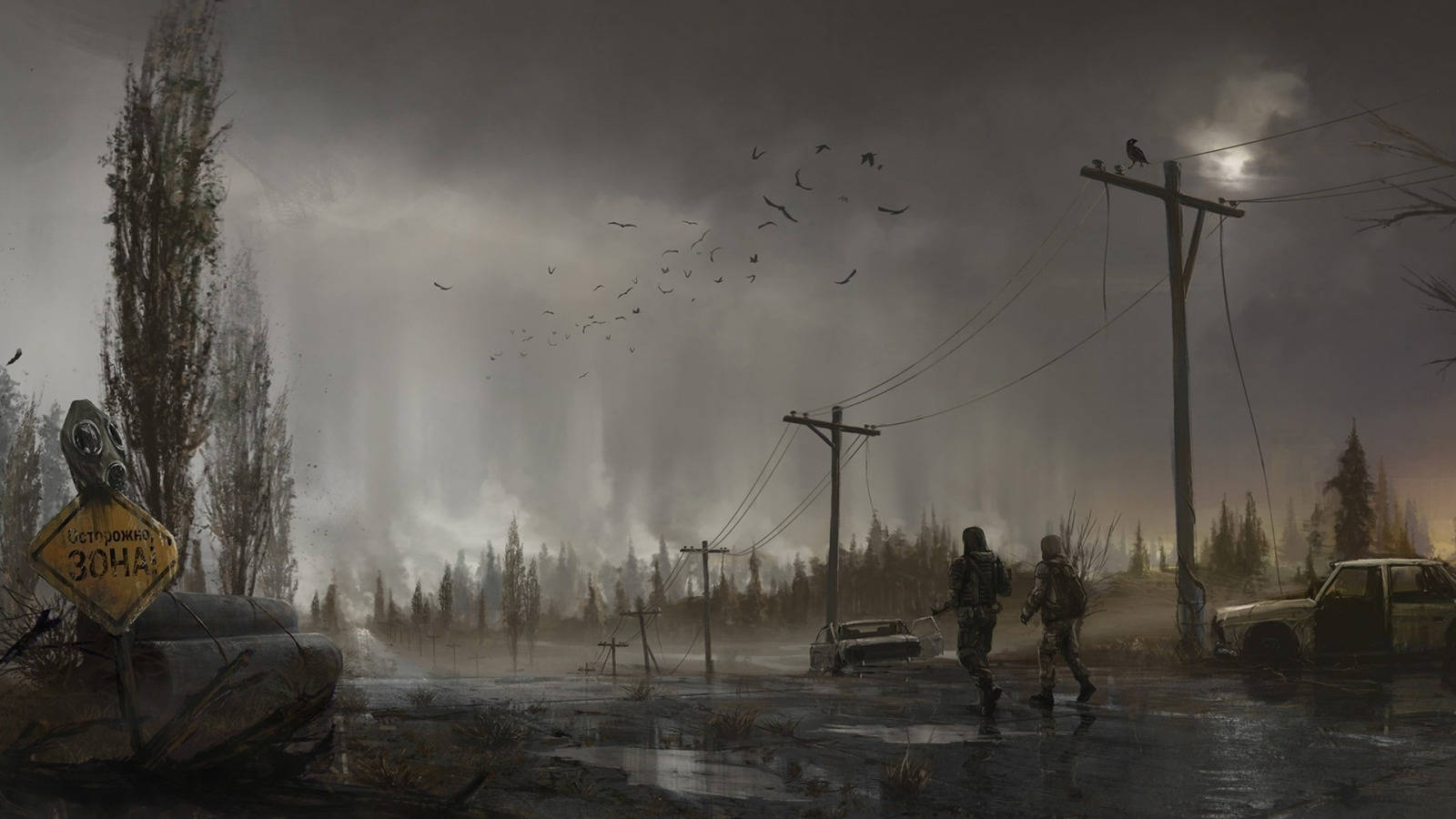 Stalker Post Apocalyptic City Background