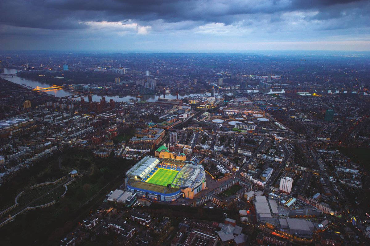 Stamford Bridge In London Aerial View Background