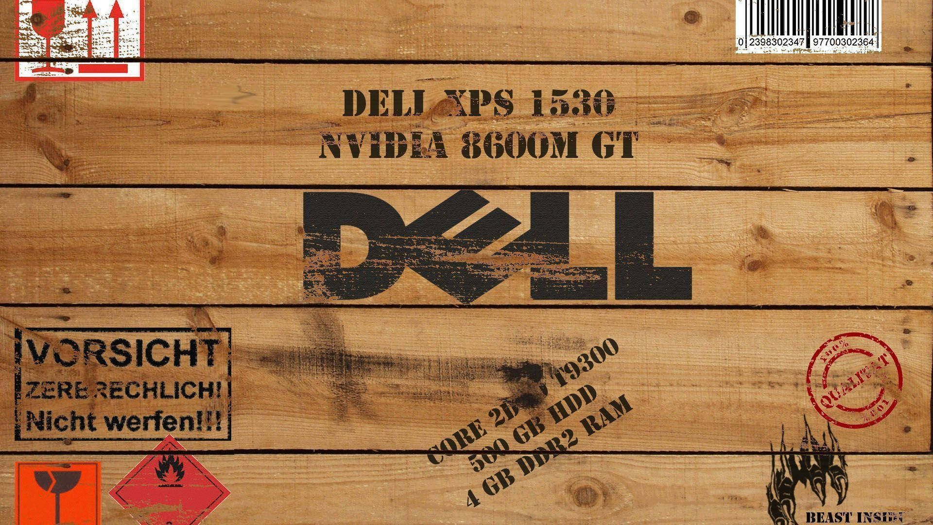 Stamped-on Dell Hd Logo Background