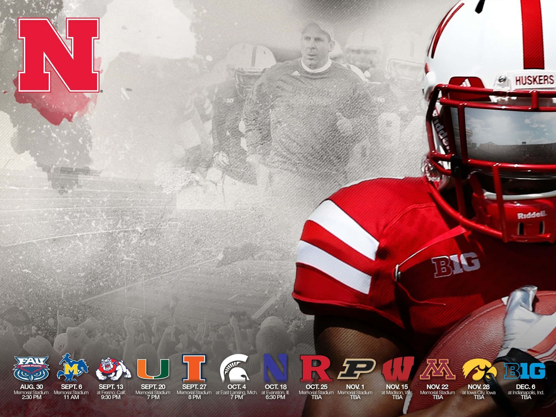 Stand Firm For The Nebraska Huskers! Background