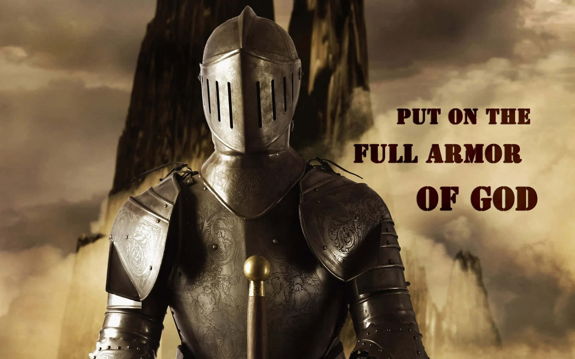 Stand Firm With Armor Of God Background