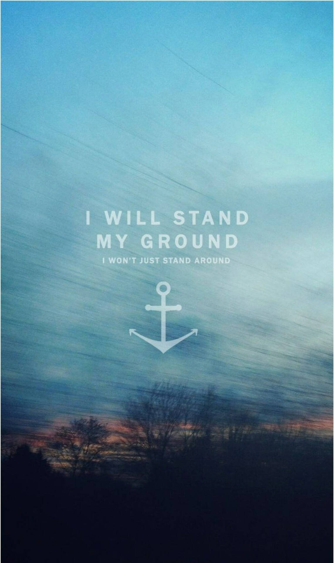 Stand My Ground - Encouraging Quotes Background