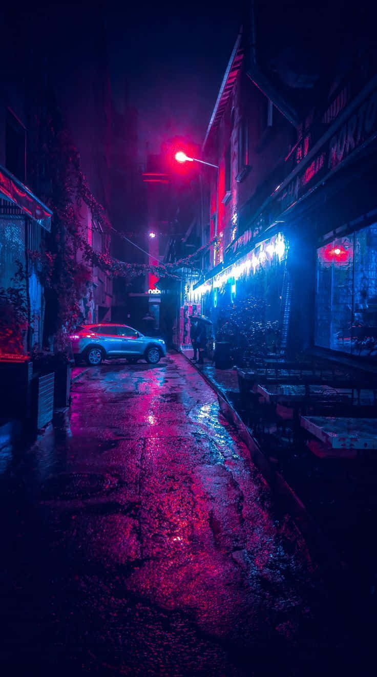 Stand Out From The Crowd With A Neon Aesthetic Phone Background