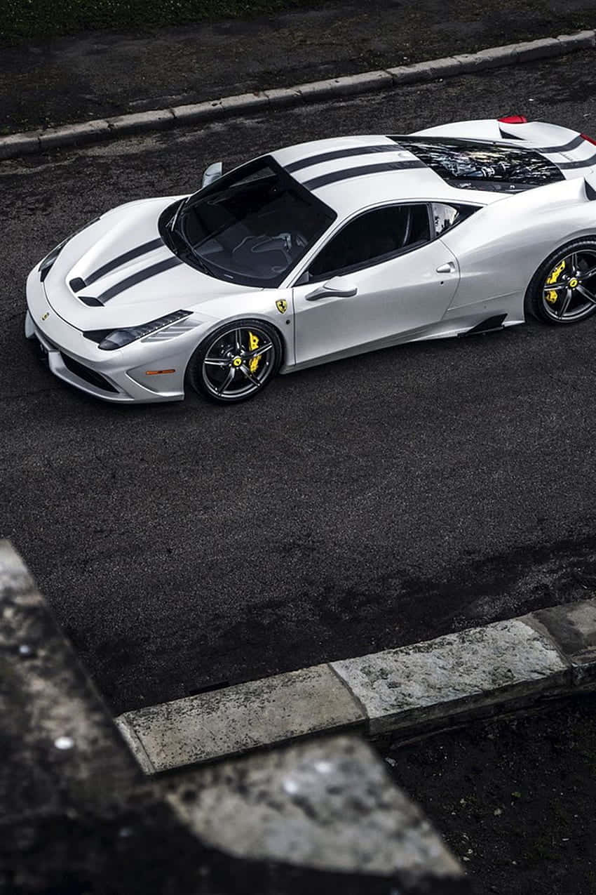 Stand Out From The Crowd With The White Ferrari Iphone