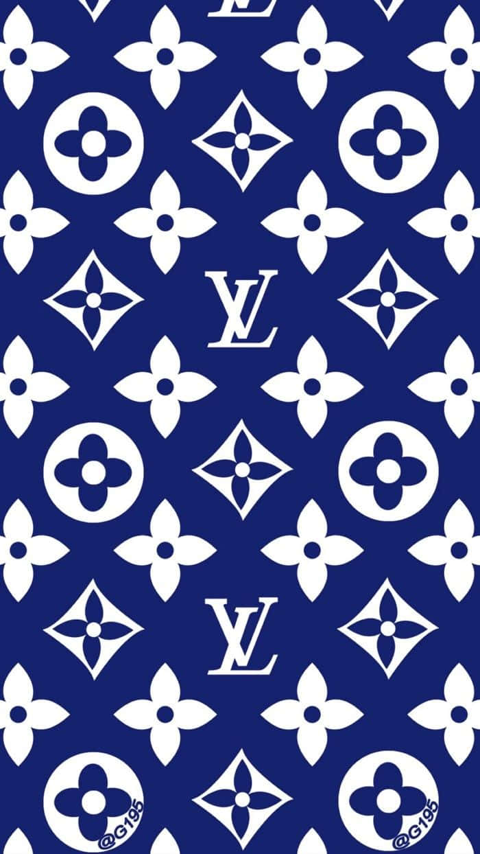 Stand Out In Luxury With Louis Vuitton Blue Background