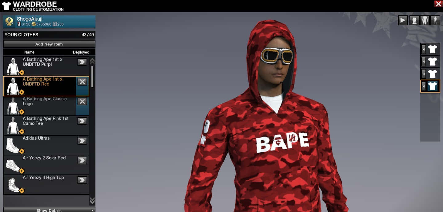 Stand Out In Style With Red Bape Background