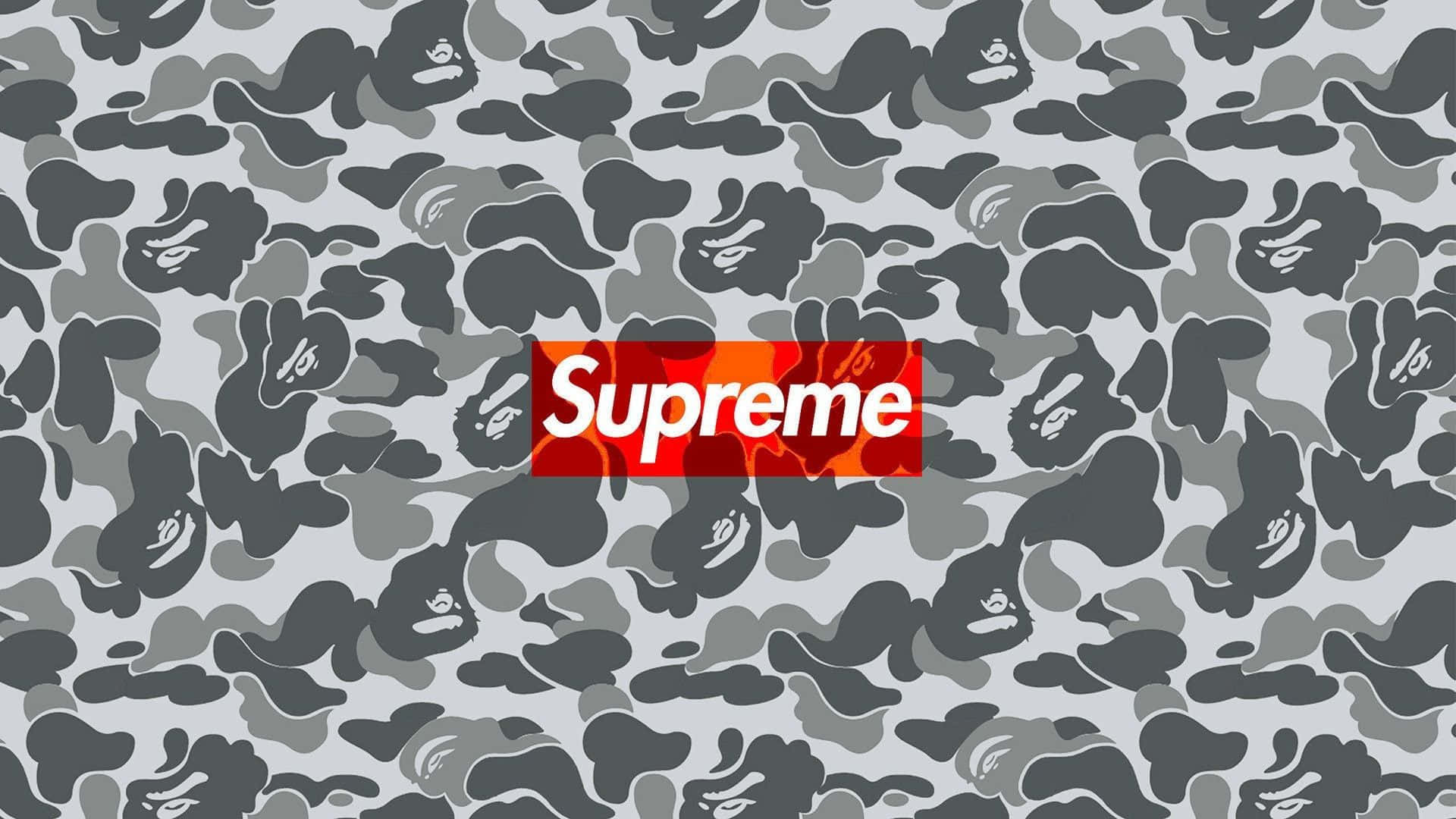 Stand Out In The Crowd With Bape Camo Background