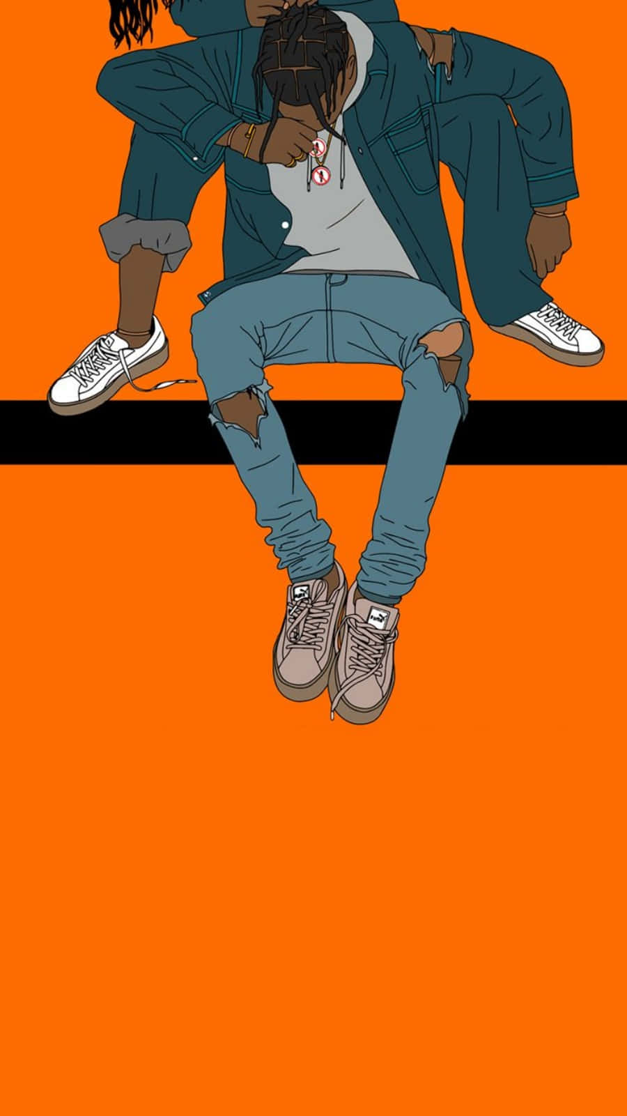 Stand Out With This Stylish Travis Scott Iphone Cover Background