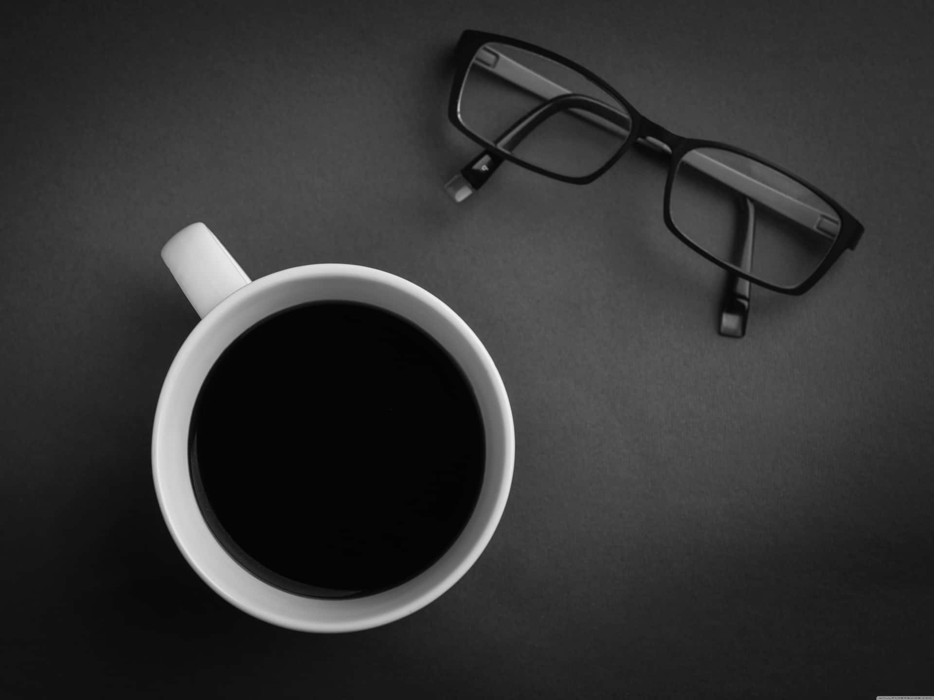 Standard Coffee And Eyeglasses Background