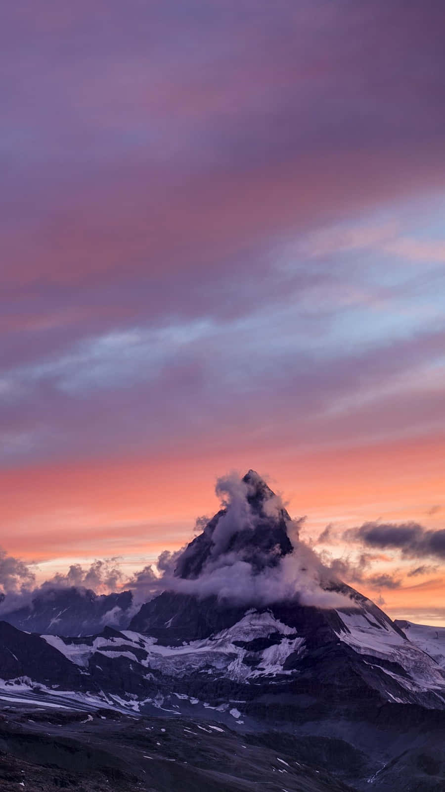 Standard Mountain Sunset Background