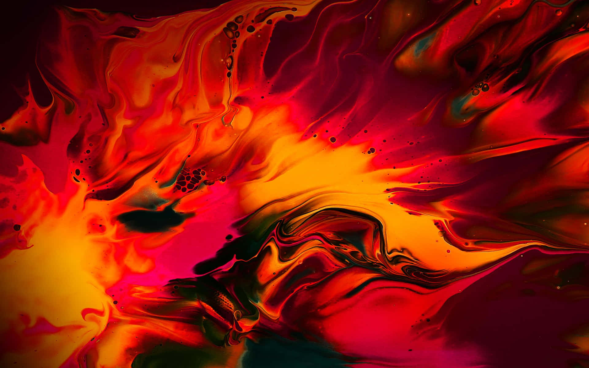 Standard Red And Orange Abstract
