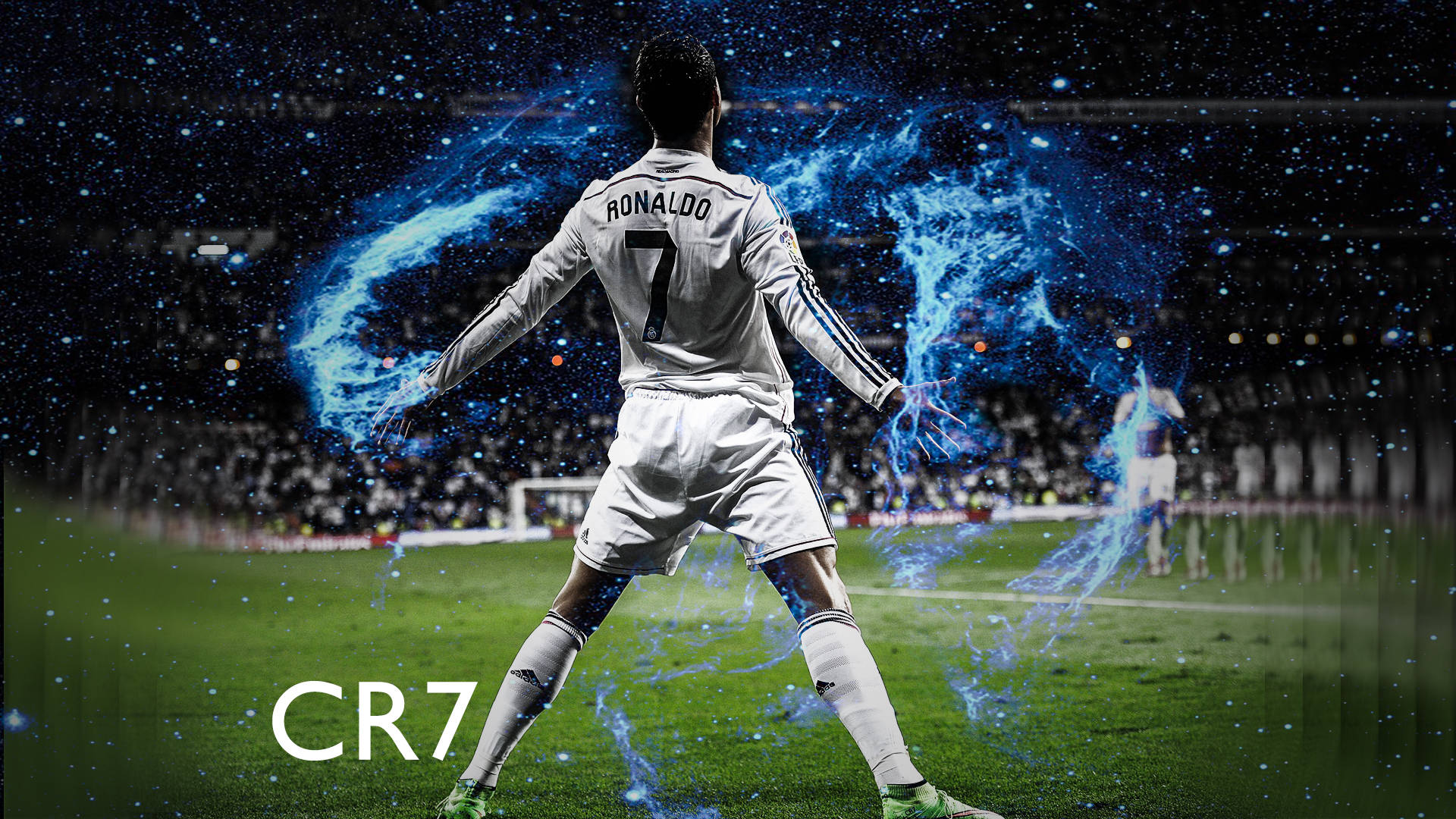 Standing And Facing The Back Cr7 3d Background