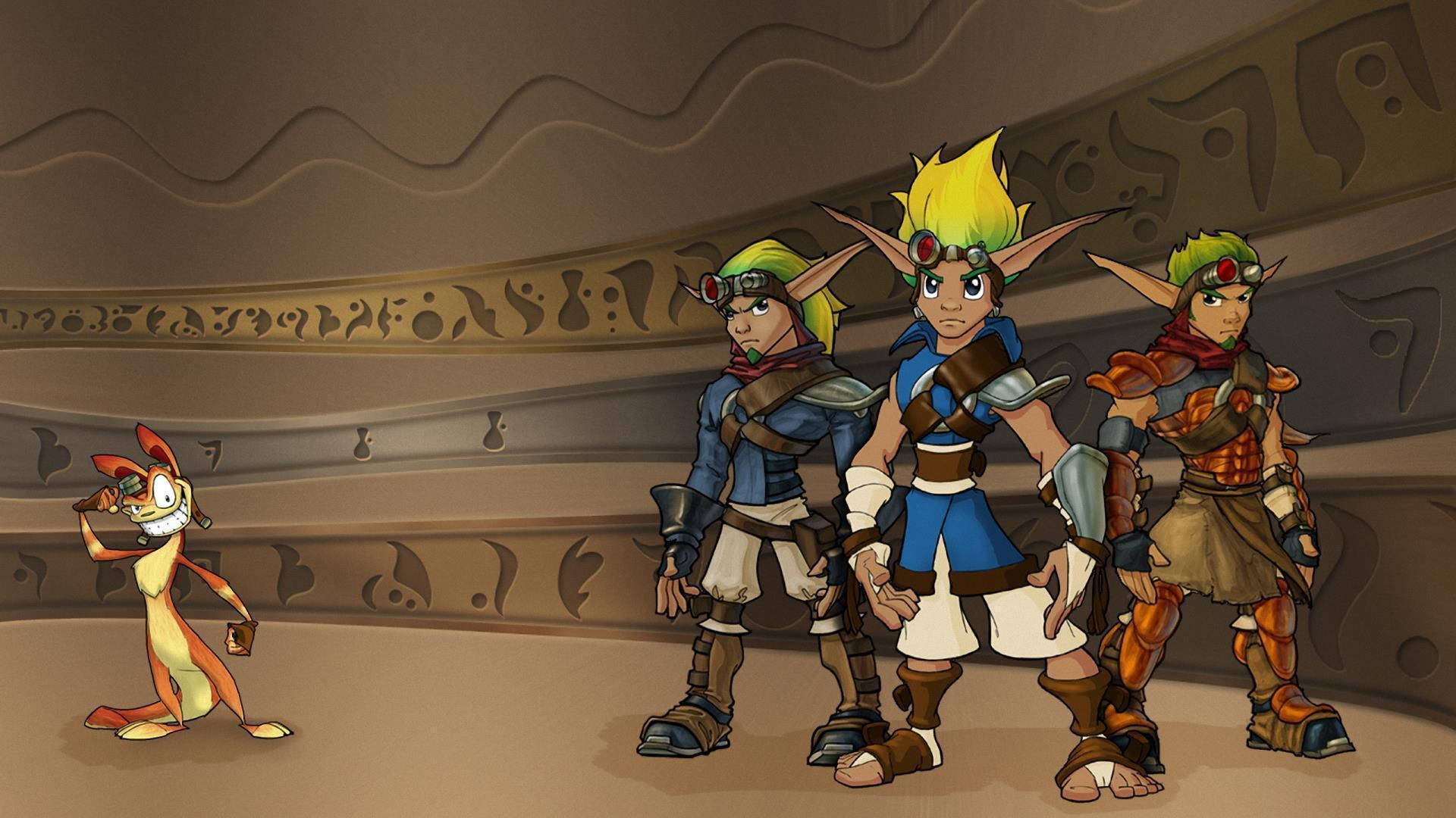 Standing Jak And Daxter Background