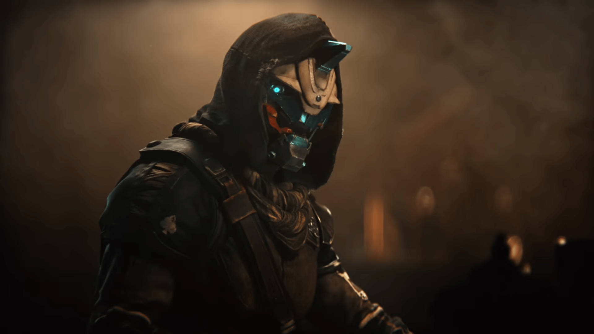 Standing On The Bridge Of His Space Ship, Cayde 6 Stares Into The Vast Endlessness Of The Universe Background