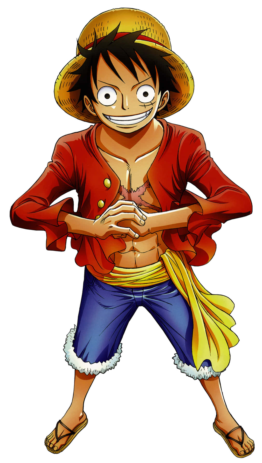 Standing One Piece Luffy Phone Background