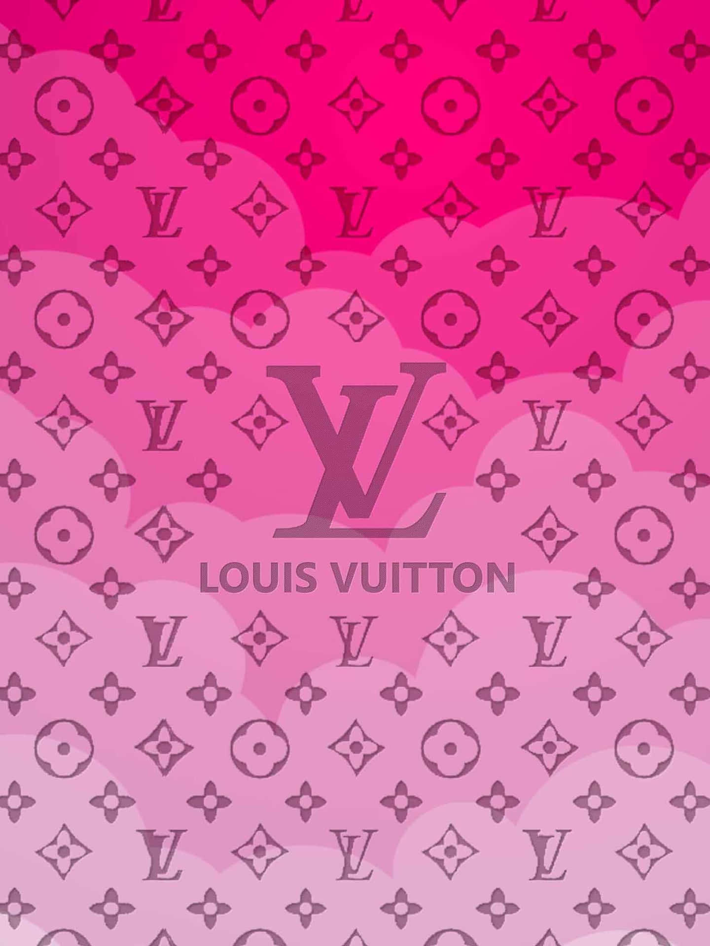 Standing Out From The Crowd With Louis Vuitton Pink Background