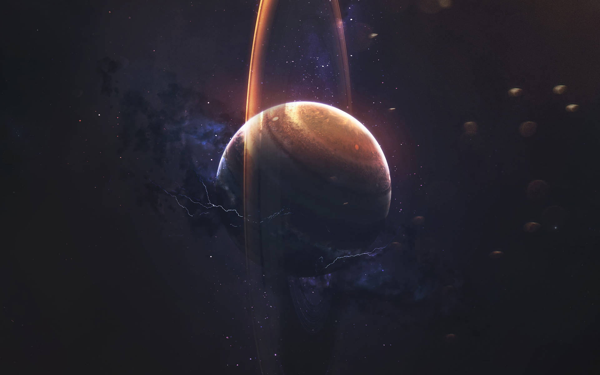 Standing Saturn 4k