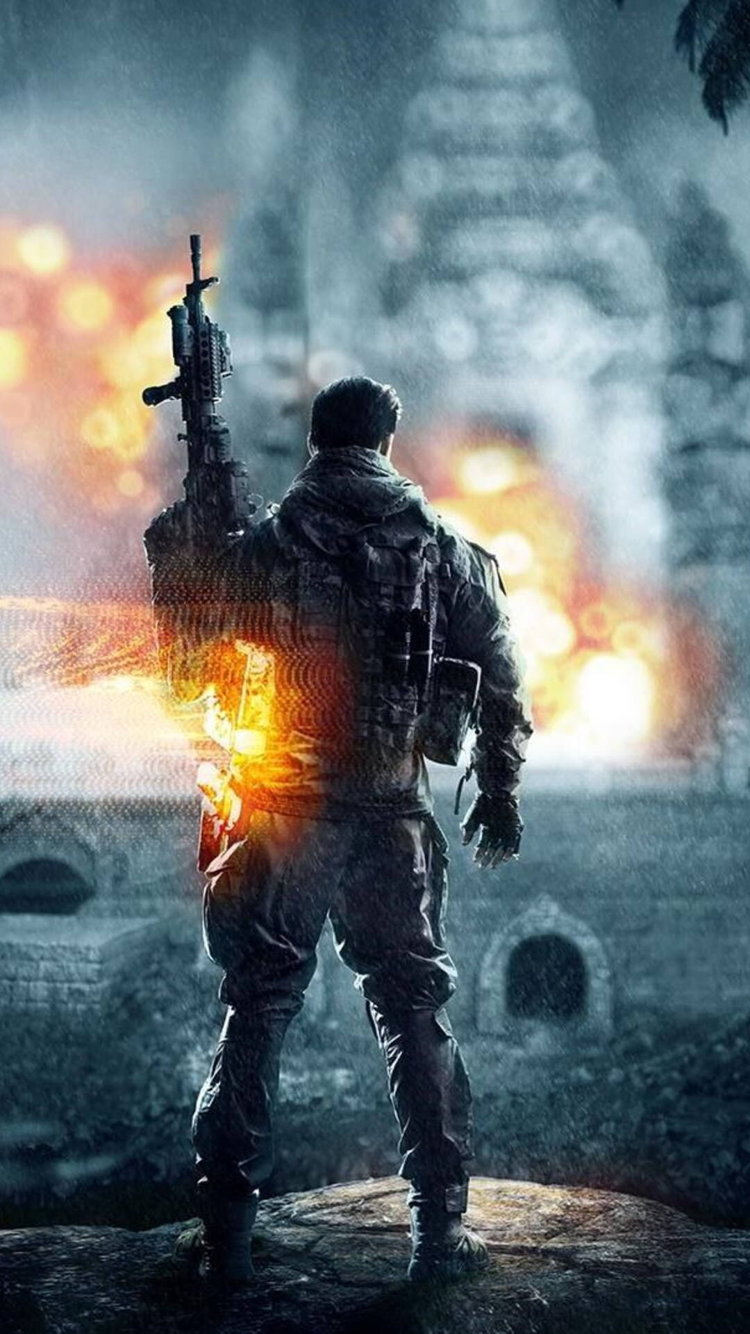 Standing Sergeant In Battlefield 4 Phone Background