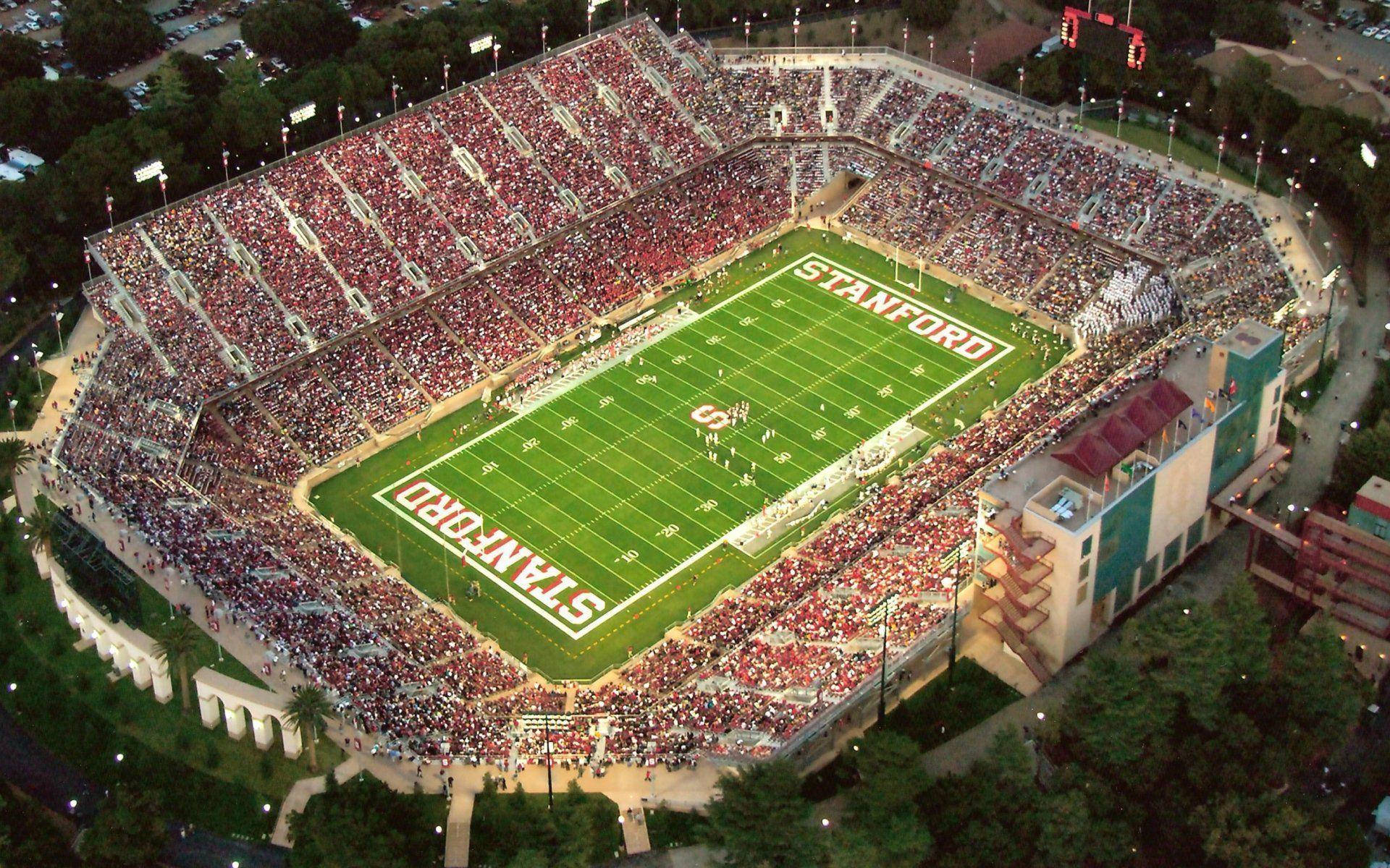 Stanford University Stadium Audience Background