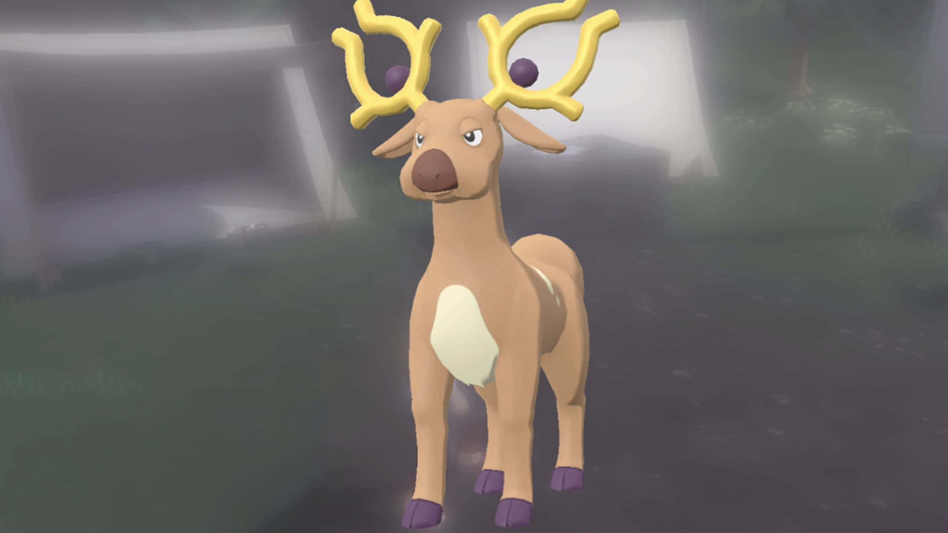 Stantler Walking Background