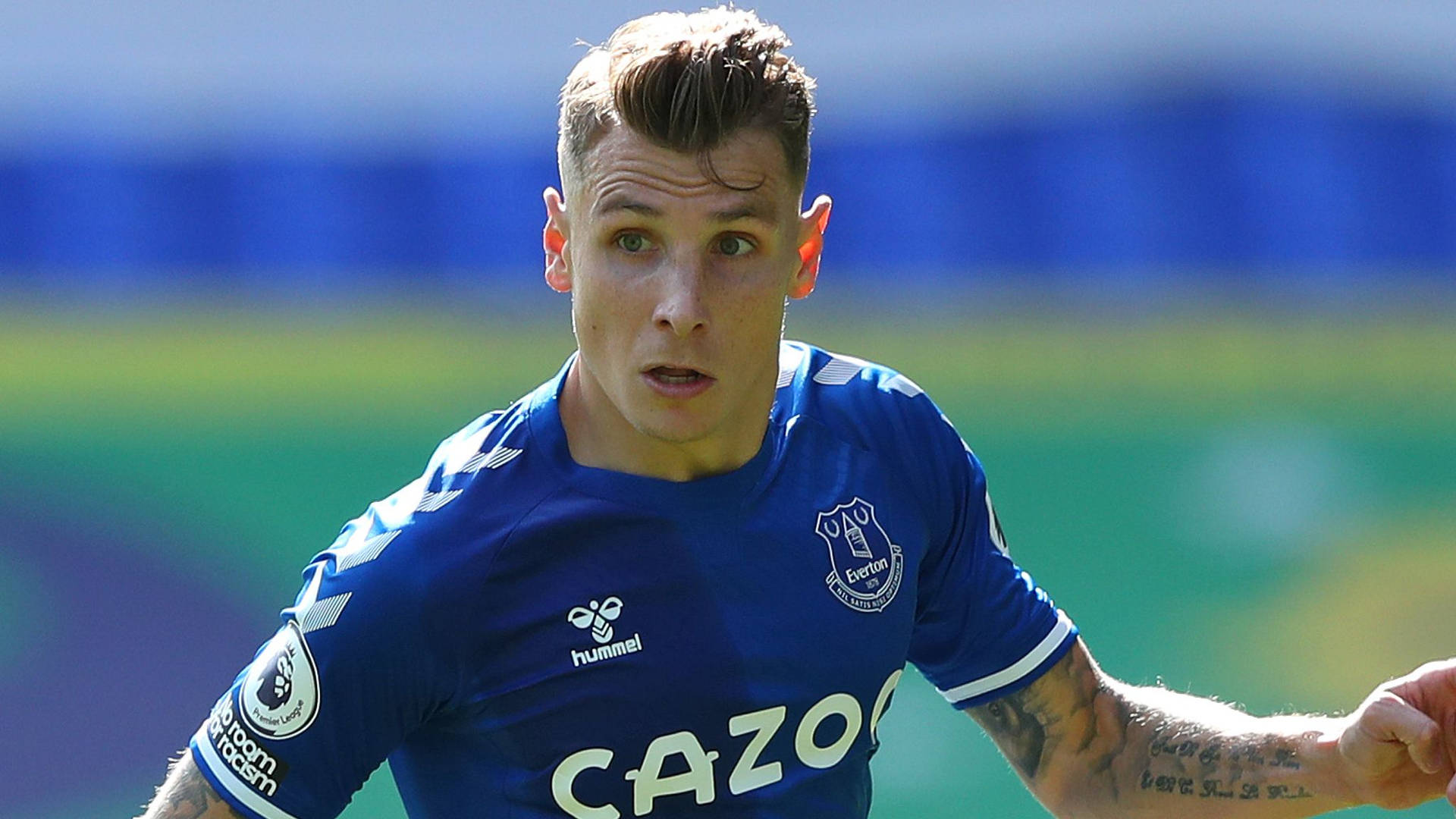 Star Defender Lucas Digne In Action