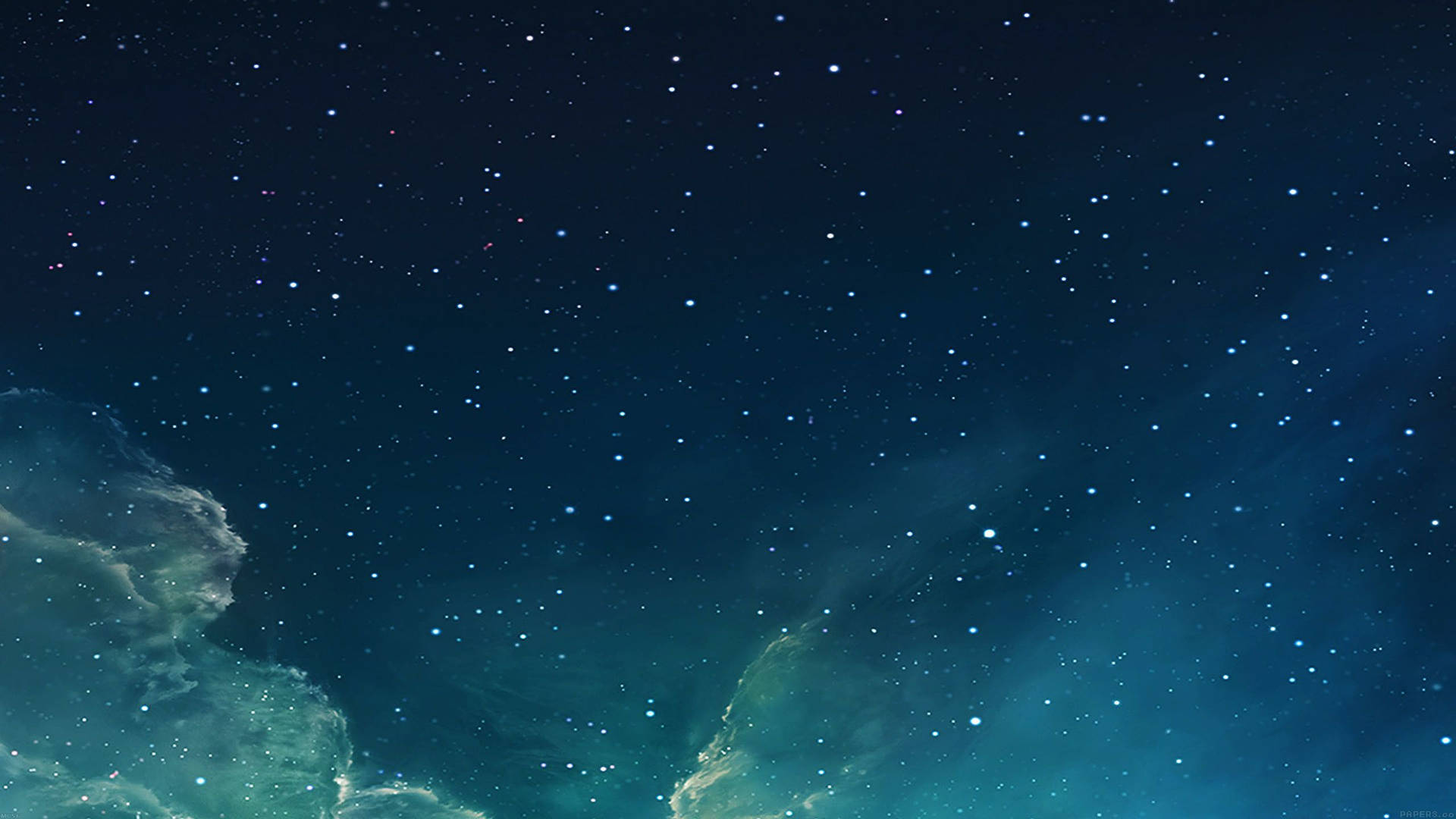 Star Filled Blue Galaxy Background