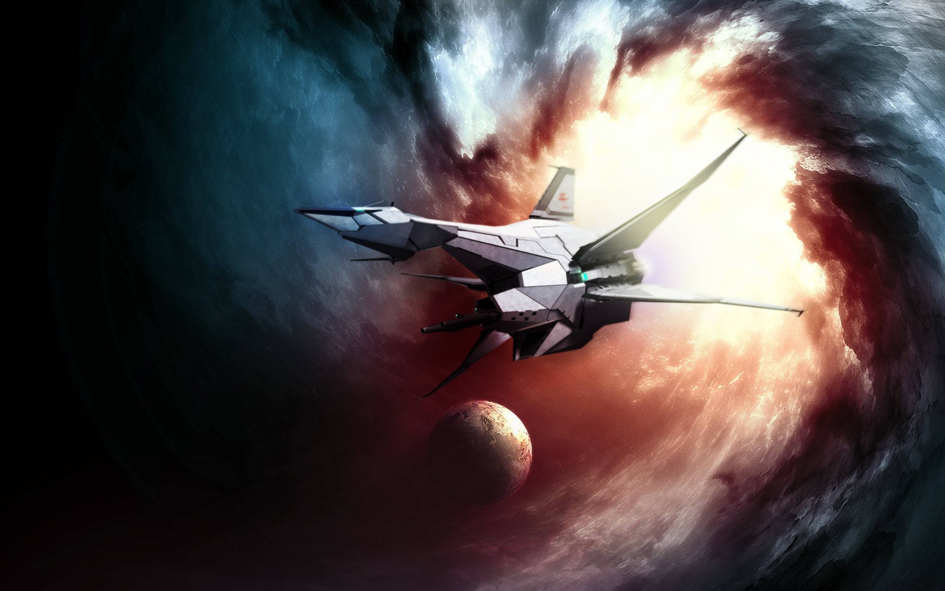 Star Fox Arwing In Space Background
