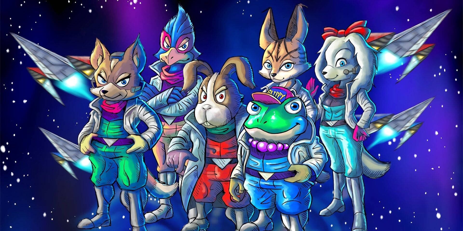 Star Fox Characters 2d Drawing