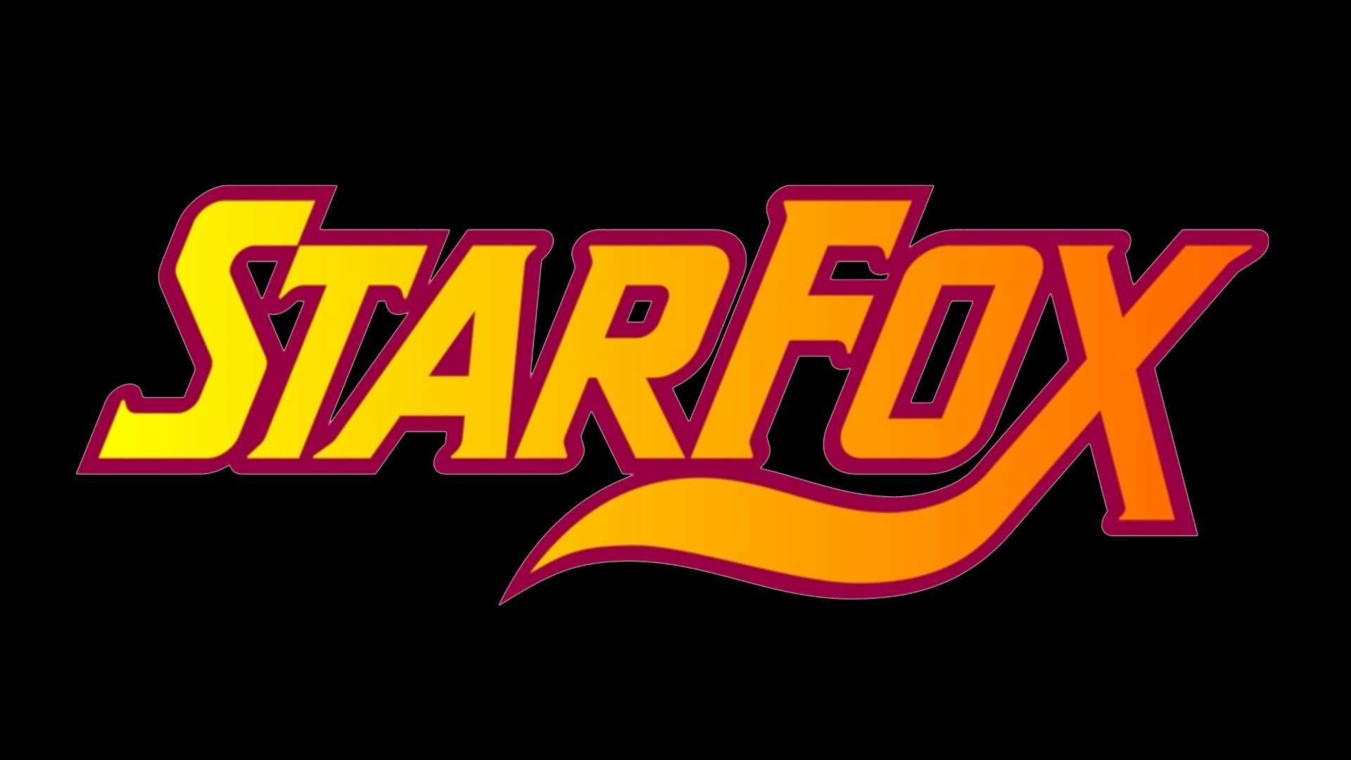 Star Fox Orange Logo On Black