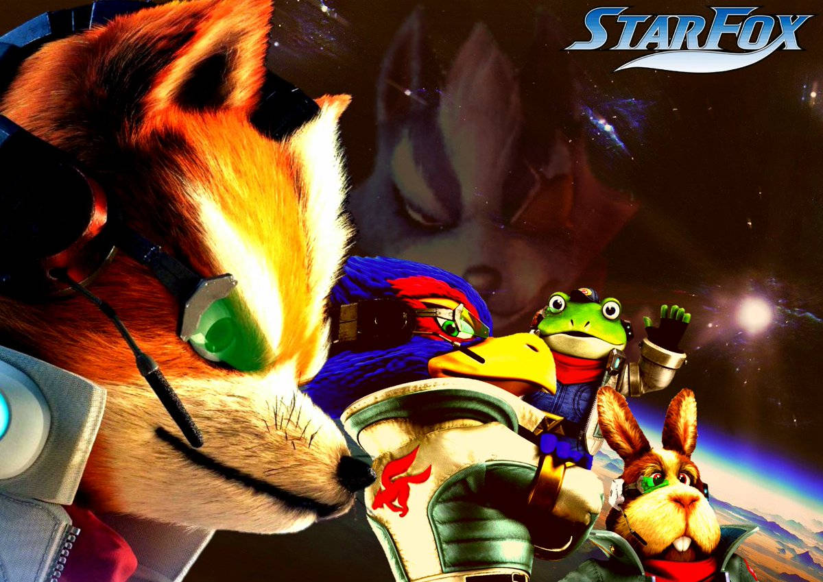 Star Fox Side View Characters Background