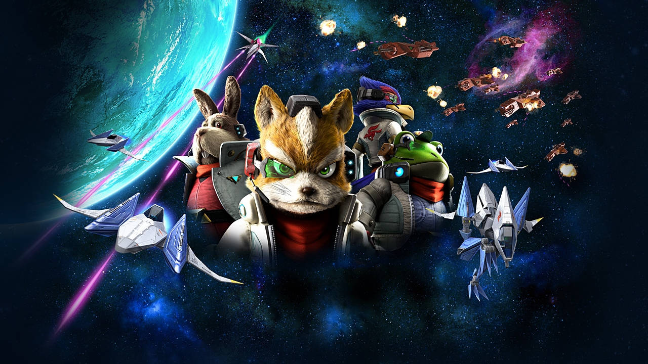 Star Fox Zero Characters In Space Background