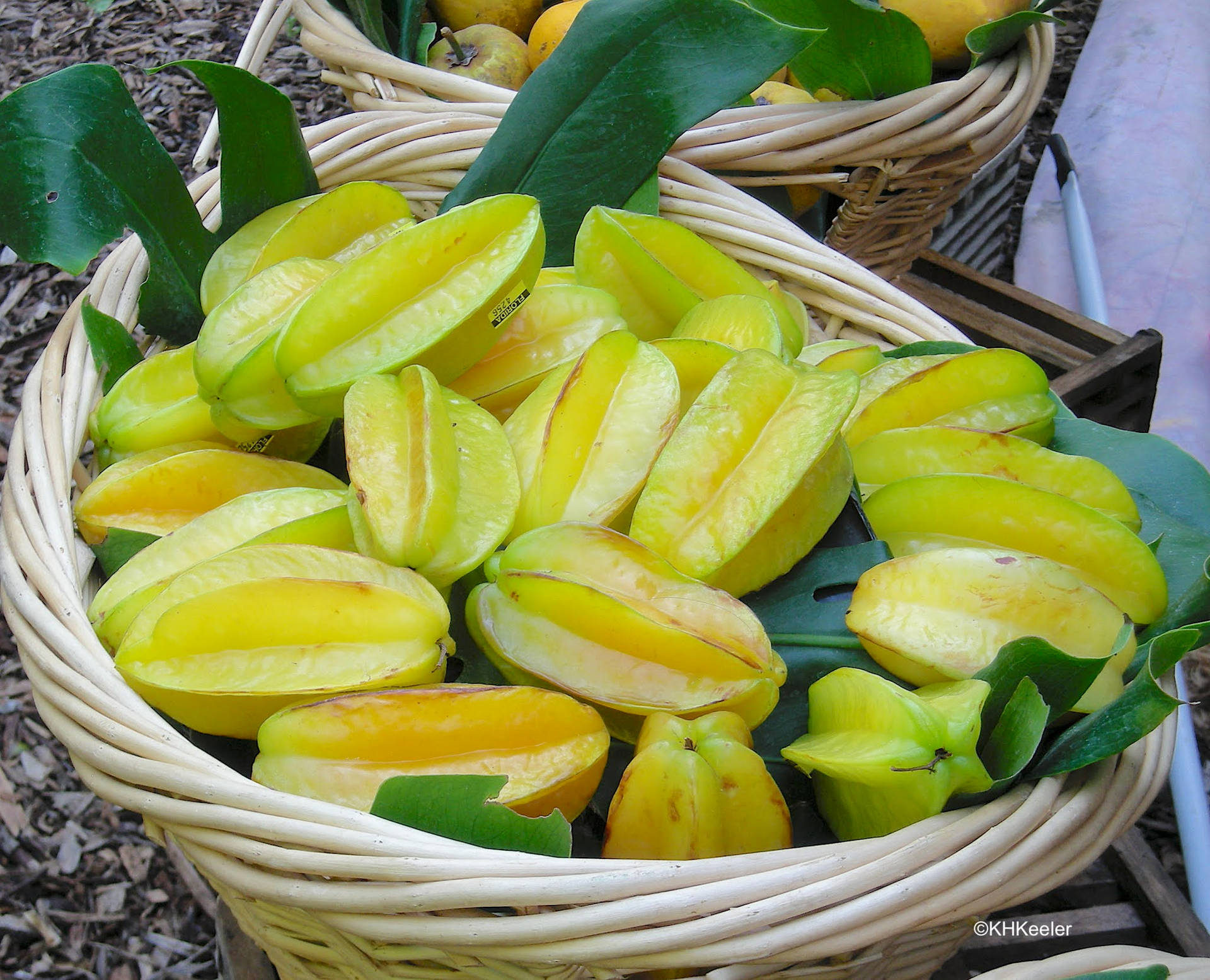 Star Fruit In A Basket