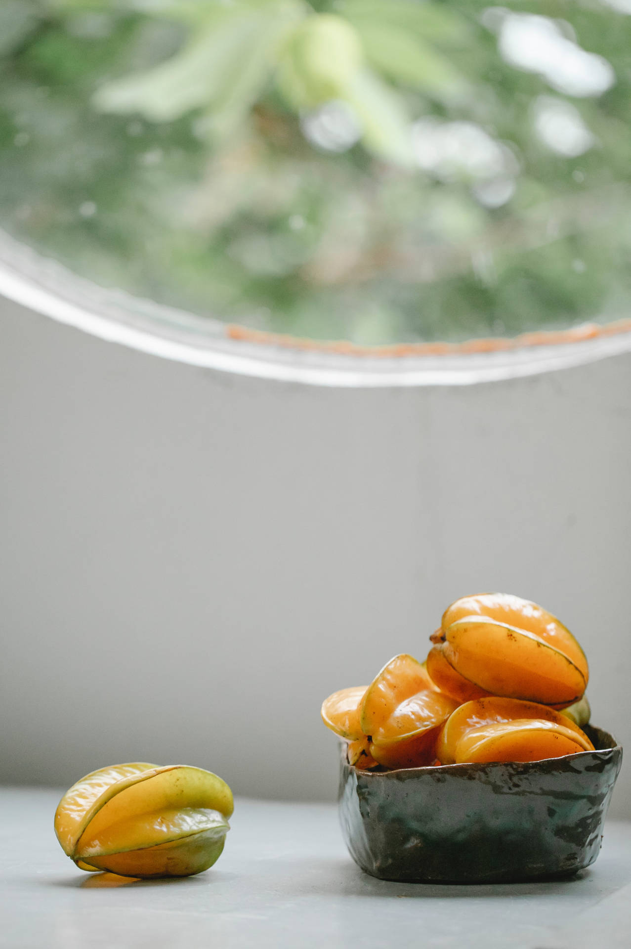 Star Fruit On White Table