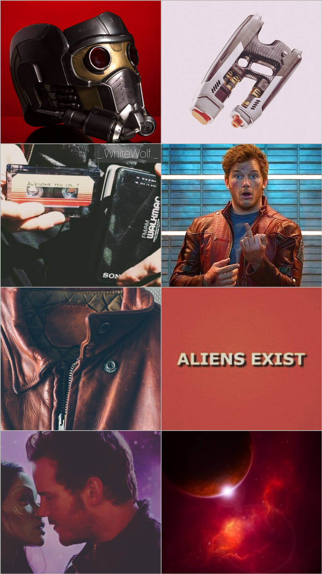 Star Lord Aesthetic Moodboard Background