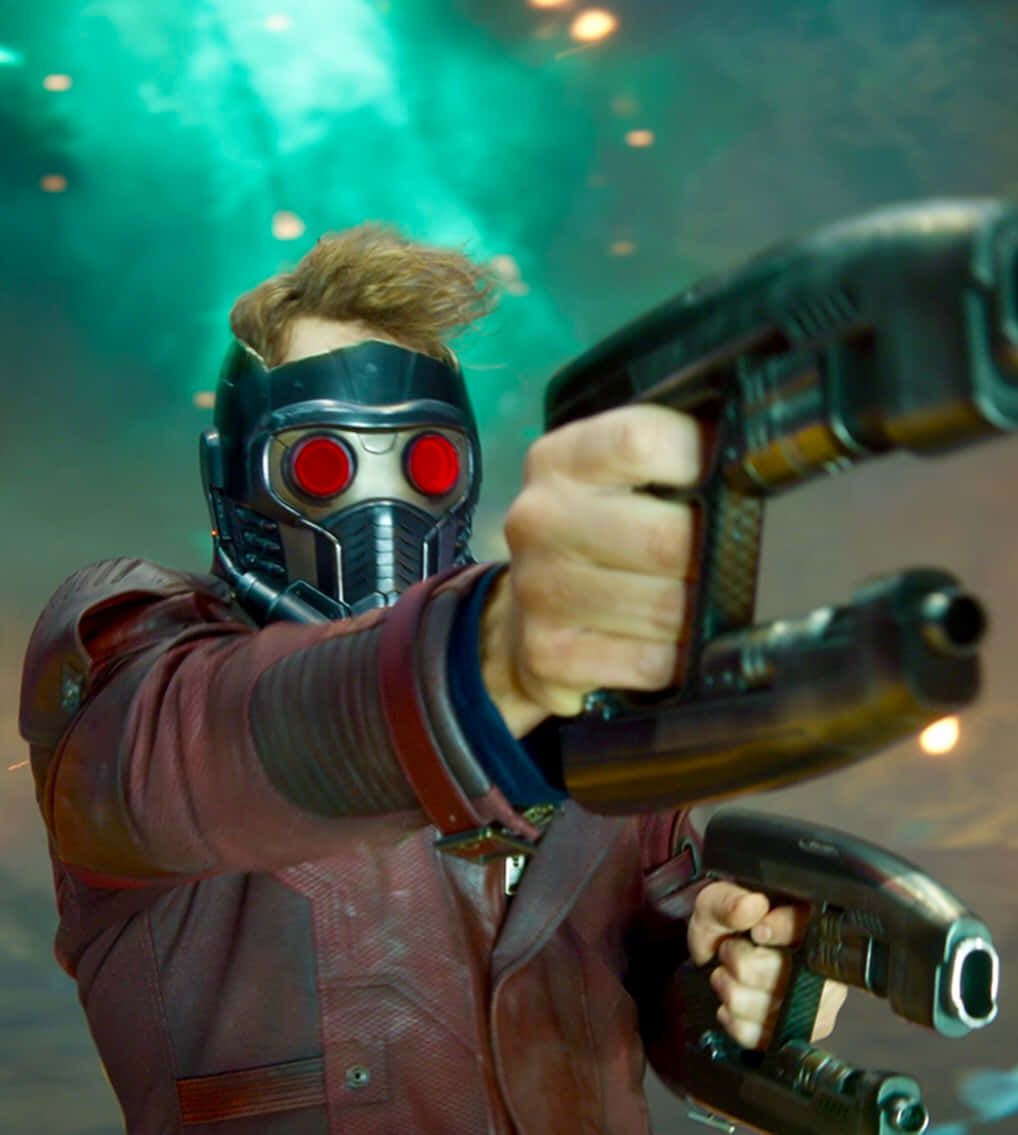 Star-lord, Gamora, Drax, And Rocket Raccoon Prepare For Battle In Guardians Of The Galaxy 2 Background