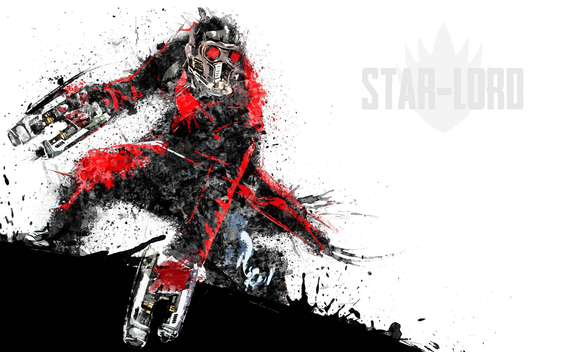Star Lord Paint Splatter Background