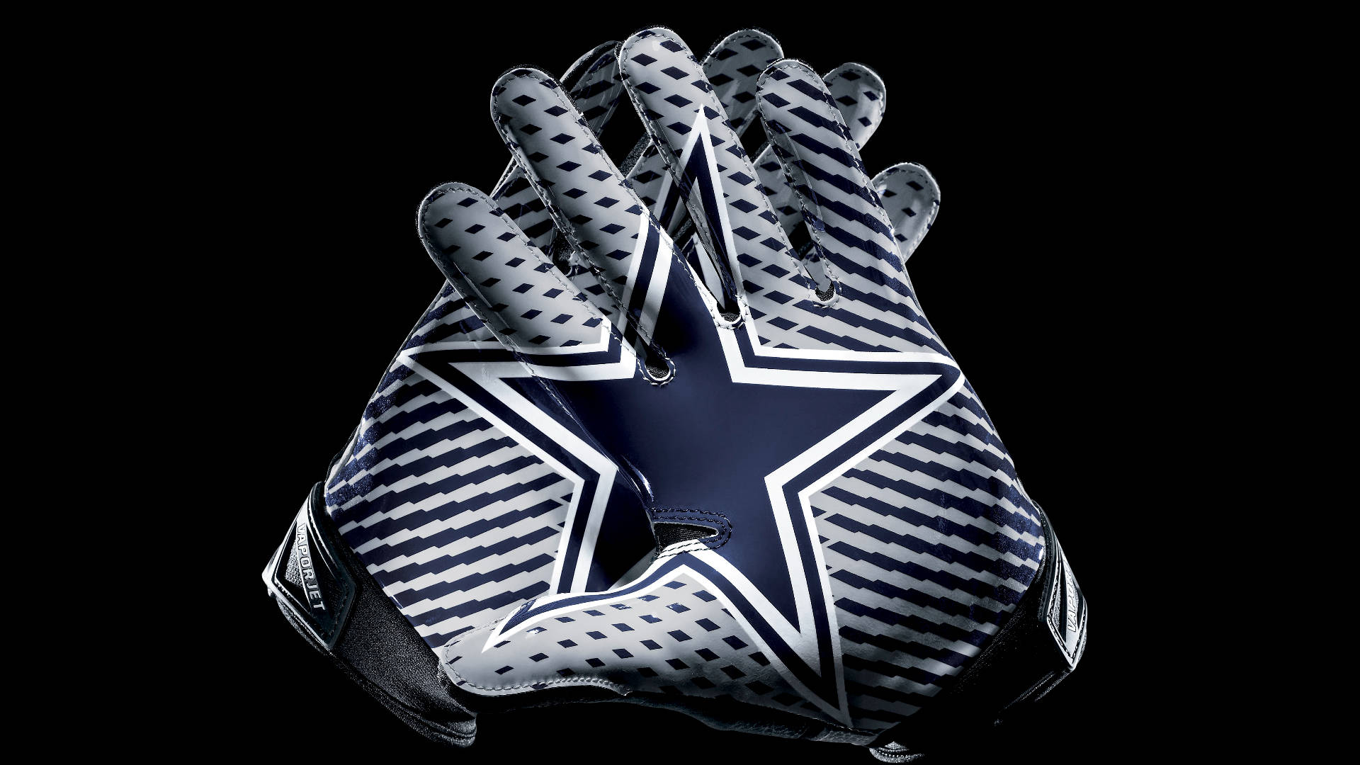 Star On Awesome Dallas Cowboys Gloves Background