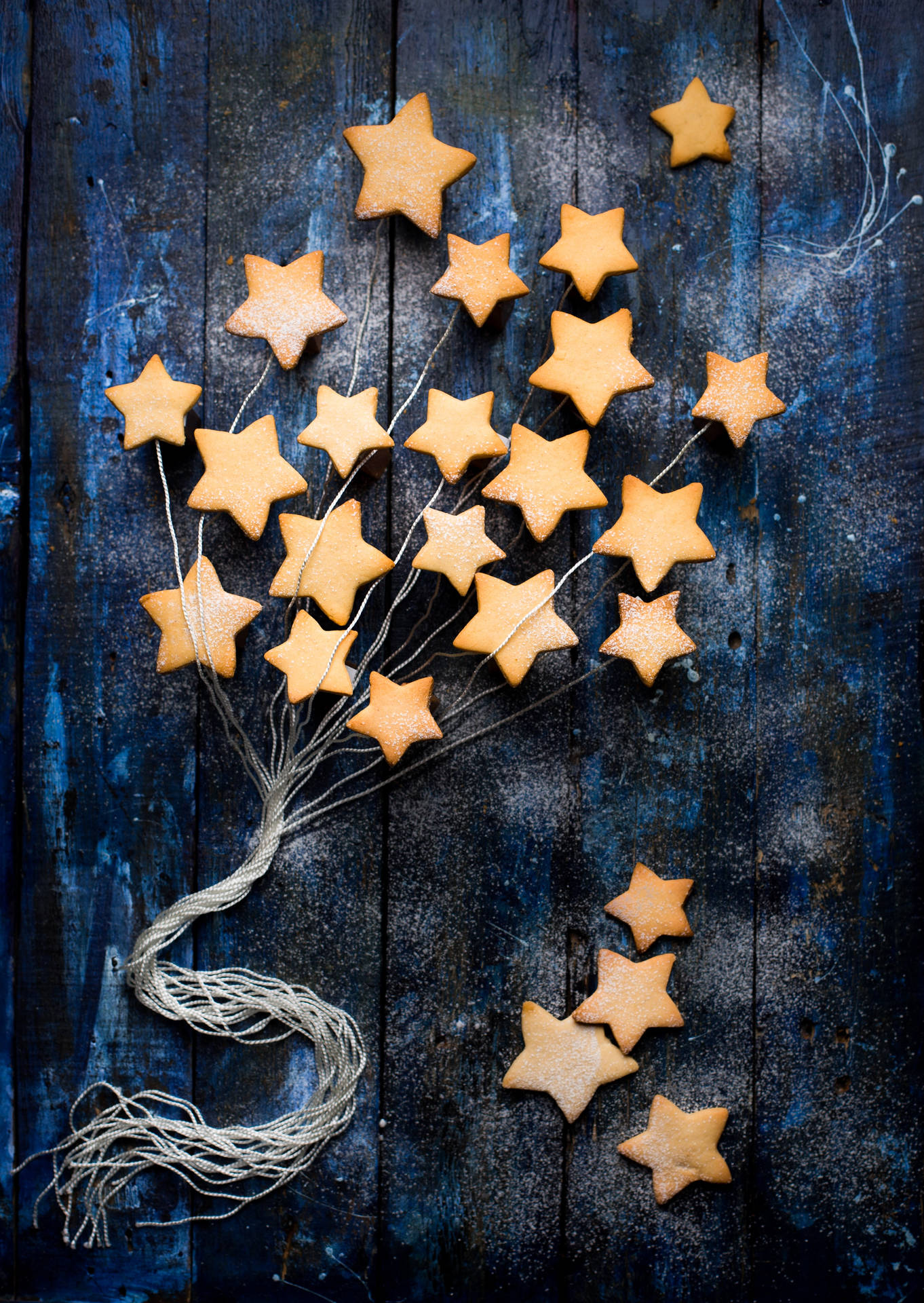 Star Shaped Cookie Background