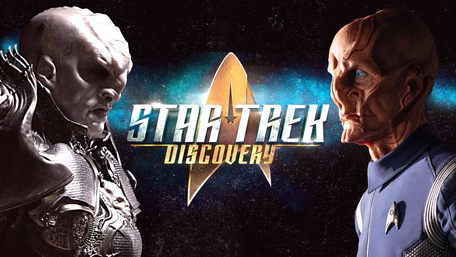 Star Trek Discovery Voq And Saru Background